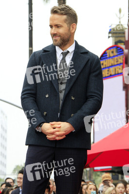 Ryan Reynolds erhält einen Stern auf dem Hollywood Walk of Fame in Los Angeles