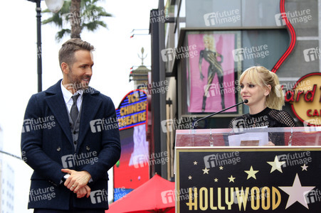 Ryan Reynolds erhält einen Stern auf dem Hollywood Walk of Fame in Los Angeles