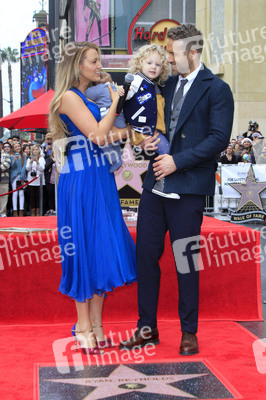 Ryan Reynolds erhält einen Stern auf dem Hollywood Walk of Fame in Los Angeles