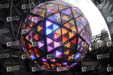 Times Square Ball Testlauf in New York