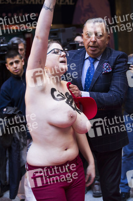 Enthülung der Donald Trump Wachsfigur in Madrid