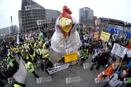 Demonstration 'Wir haben es Satt!' in Berlin
