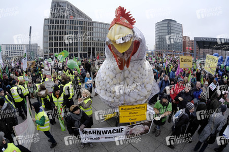 Demonstration 'Wir haben es Satt!' in Berlin