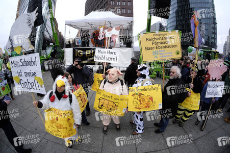 Demonstration 'Wir haben es Satt!' in Berlin