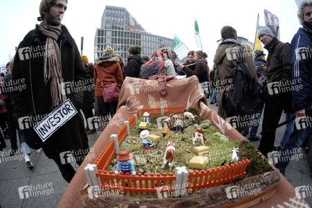 Demonstration 'Wir haben es Satt!' in Berlin