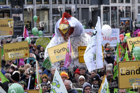 Demonstration 'Wir haben es Satt!' in Berlin