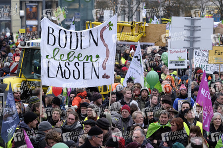 Demonstration 'Wir haben es Satt!' in Berlin