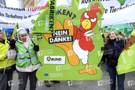 Demonstration 'Wir haben es Satt!' in Berlin