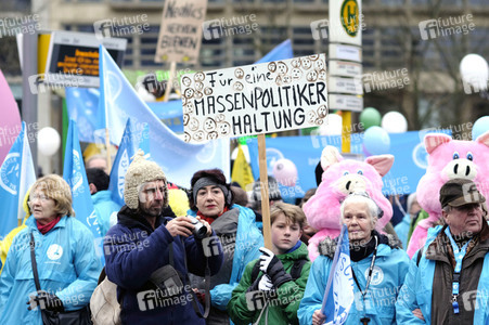 Demonstration 'Wir haben es Satt!' in Berlin