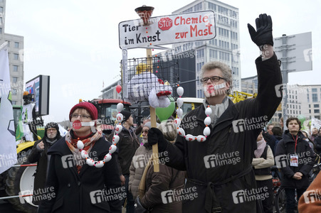 Demonstration 'Wir haben es Satt!' in Berlin