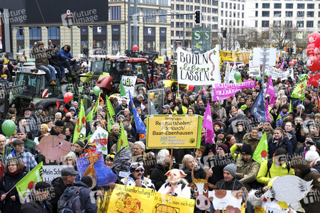 Demonstration 'Wir haben es Satt!' in Berlin