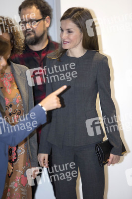 Königin Letizia besucht das AECC Forum in Madrid