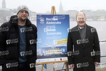 Pressetermin 'Rechtes Alsterufer gegen linkes Alsterufer' in Hamburg