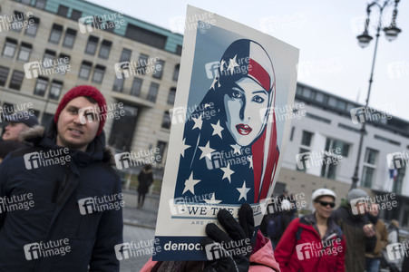 Protest gegen Trump-Politik in Berlin