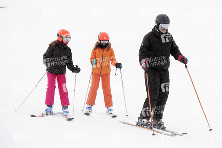 Die spanischen Royals beim Skifahren in Astún