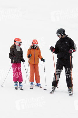 Die spanischen Royals beim Skifahren in Astún