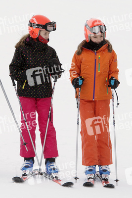 Die spanischen Royals beim Skifahren in Astún