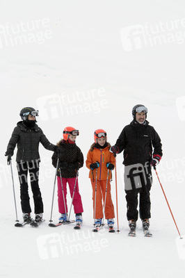 Die spanischen Royals beim Skifahren in Astún