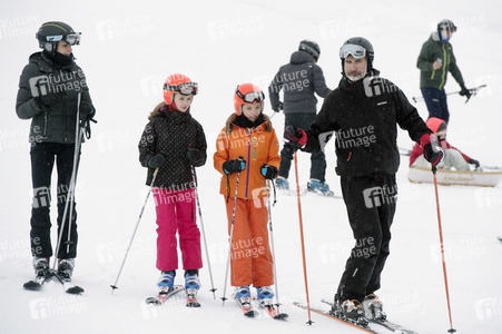Die spanischen Royals beim Skifahren in Astún