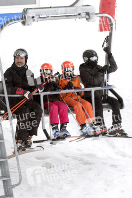 Die spanischen Royals beim Skifahren in Astún
