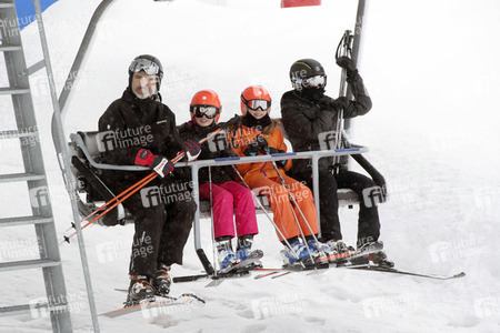 Die spanischen Royals beim Skifahren in Astún