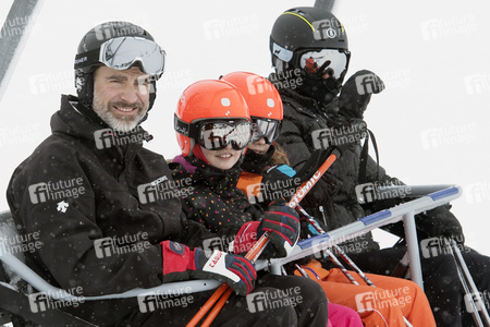 Die spanischen Royals beim Skifahren in Astún