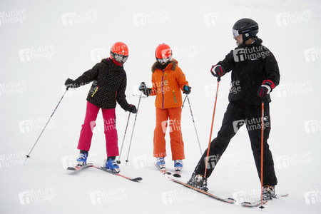 Die spanischen Royals beim Skifahren in Astún