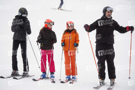 Die spanischen Royals beim Skifahren in Astún