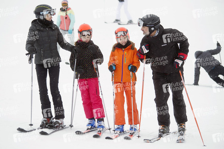 Die spanischen Royals beim Skifahren in Astún