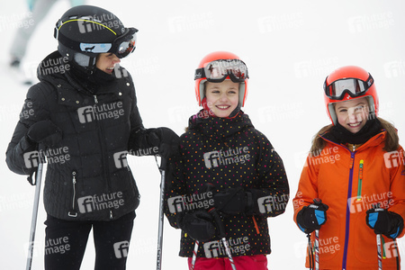 Die spanischen Royals beim Skifahren in Astún