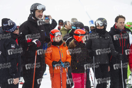 Die spanischen Royals beim Skifahren in Astún