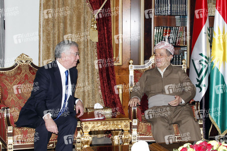 Masud Barzani empfängt Michael Fallon in Erbil