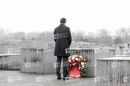 Justin Trudeau beim Holocaust-Mahnmal in Berlin