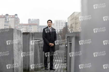 Justin Trudeau beim Holocaust-Mahnmal in Berlin