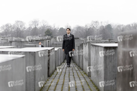 Justin Trudeau beim Holocaust-Mahnmal in Berlin