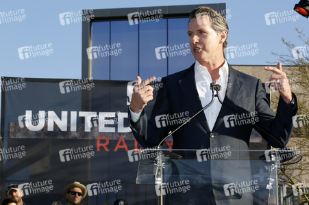 UTA's United Voices Kundgebung in Beverly Hills