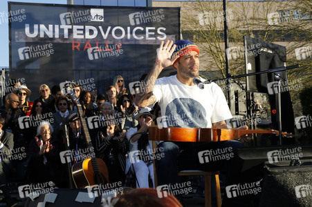 UTA's United Voices Kundgebung in Beverly Hills