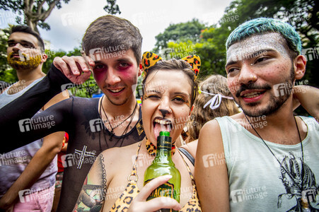Carnival Parade 'Minhoqueens of the Arouche' in Sao Paulo