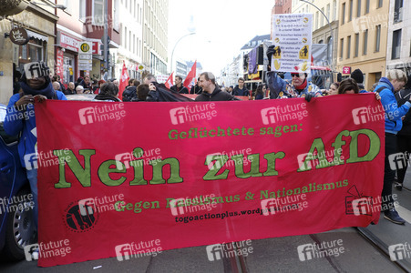 Demonstration 'Solidarität statt rechter Hetze' in Berlin