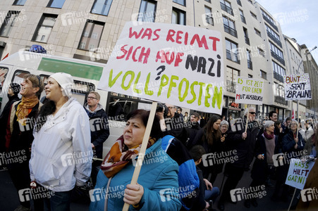 Demonstration 'Solidarität statt rechter Hetze' in Berlin
