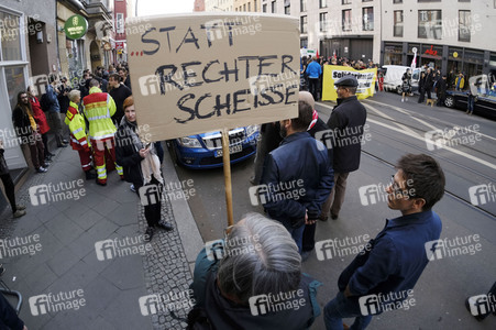 Demonstration 'Solidarität statt rechter Hetze' in Berlin