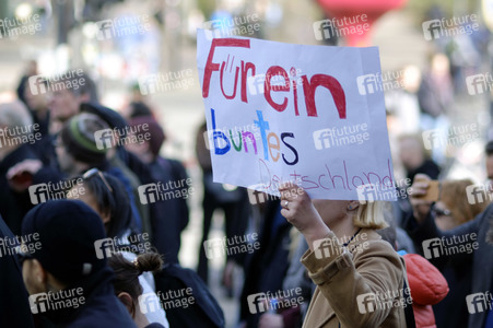Demonstration 'Solidarität statt rechter Hetze' in Berlin