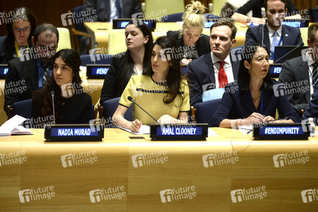 Amal Clooney spricht bei den Vereinten Nationen in New York