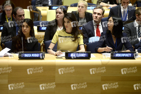 Amal Clooney spricht bei den Vereinten Nationen in New York
