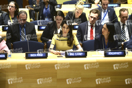 Amal Clooney spricht bei den Vereinten Nationen in New York