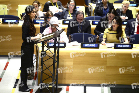 Amal Clooney spricht bei den Vereinten Nationen in New York