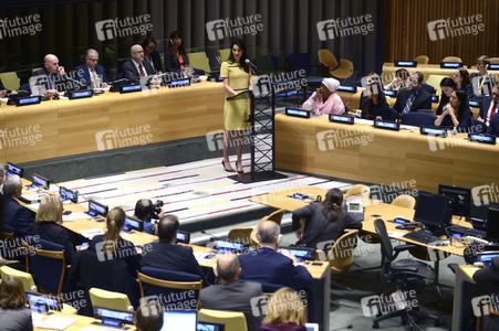 Amal Clooney spricht bei den Vereinten Nationen in New York