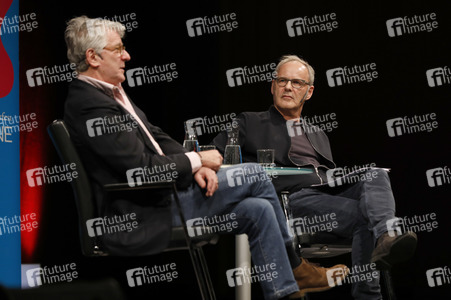 Marcel Reif und Reinhold Beckmann auf der lit.Cologne 2017 in Köln