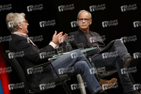 Marcel Reif und Reinhold Beckmann auf der lit.Cologne 2017 in Köln