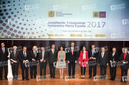 Ernennung der Embajadores Honorarios de la Marca Espana 2017 in Madrid